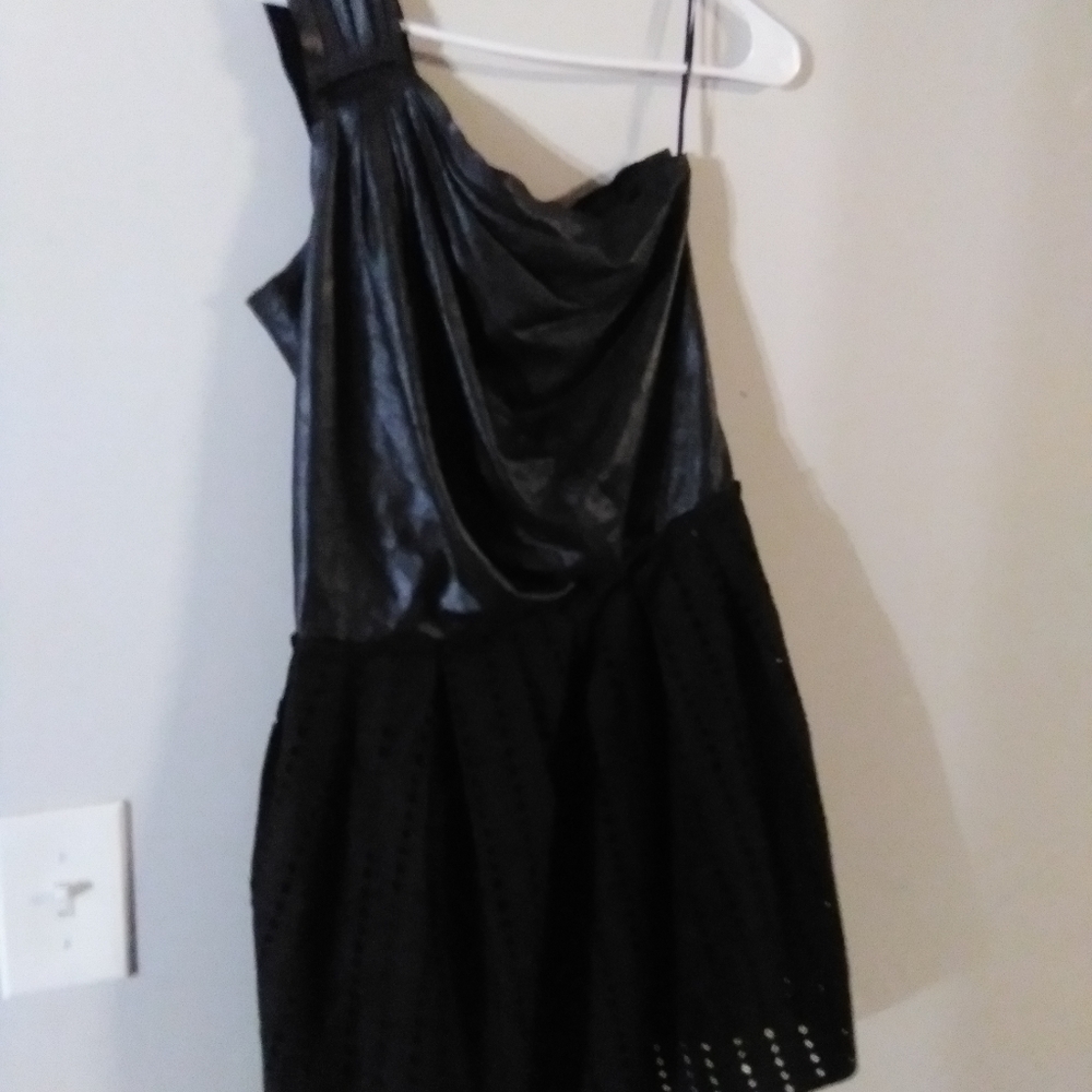 Black mini dress